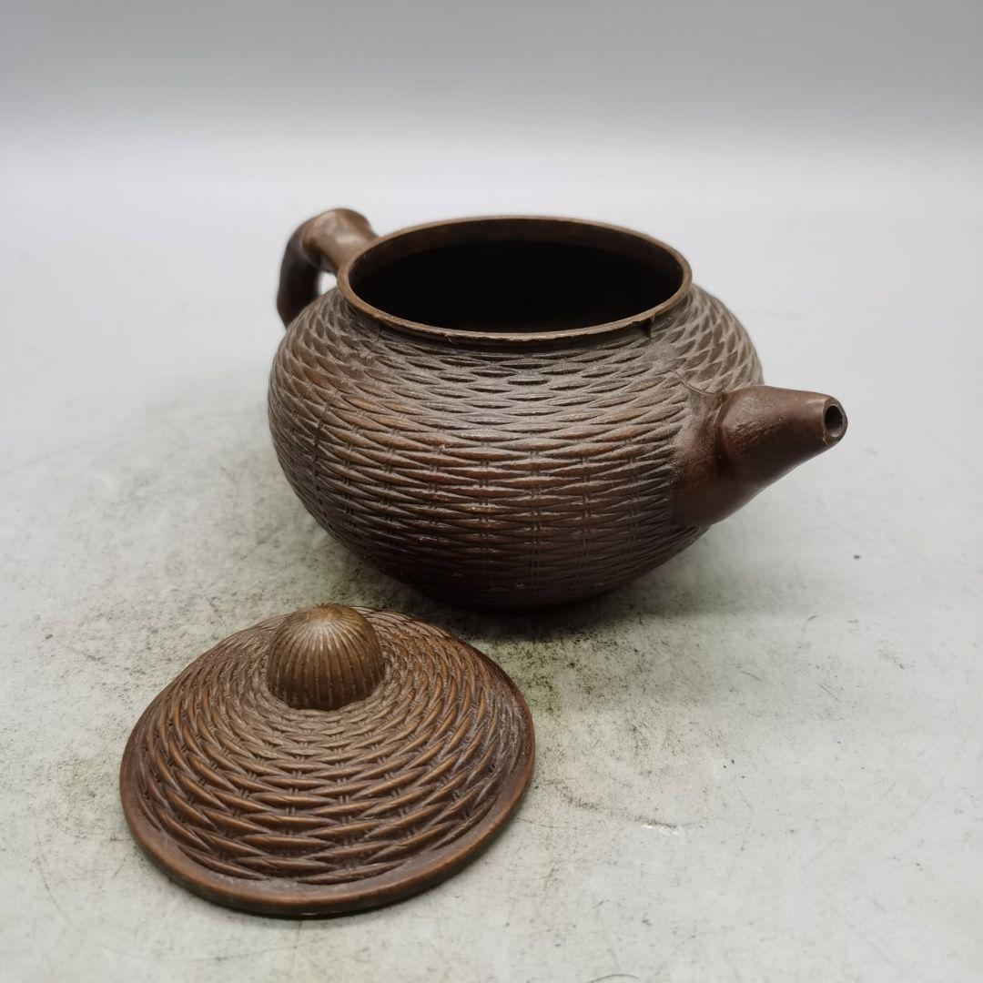 銅器 竹節壺 茶器 煎茶道具 装飾品 工芸品 置物