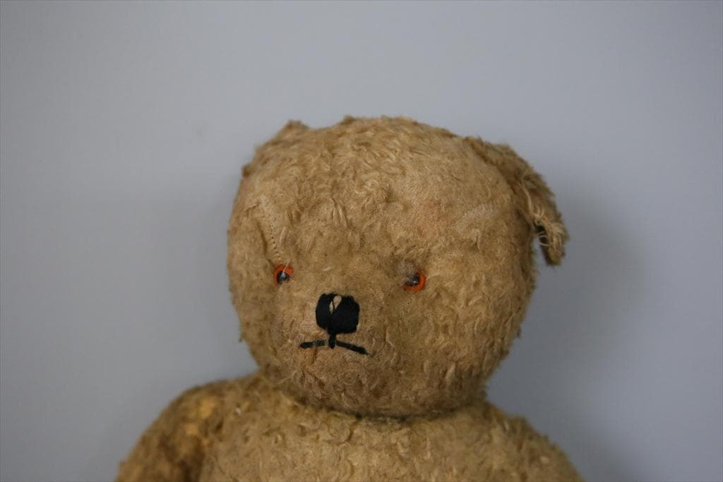 英国アンティークテディベア/くまのぬいぐる/熊オブジェ/ブラウン茶色85-109