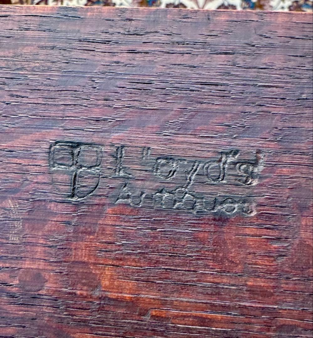 英国ドローリーフ 伸長式テーブル Lloyd's antiques 焼印あり