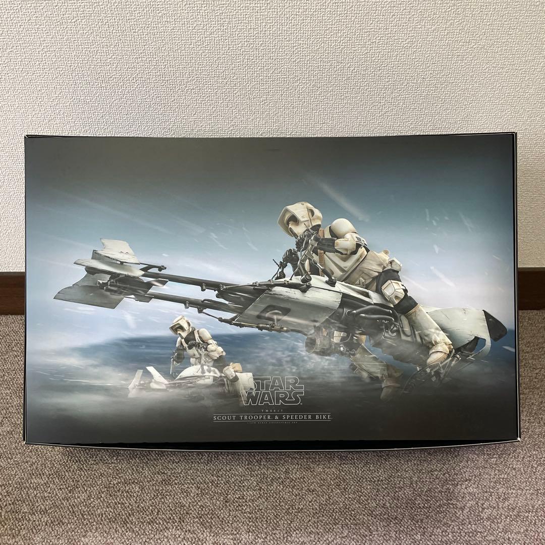 【美品・ホットトイズ】 マンダロリアン　スカウト・トルーパー　スピーダー・バイク