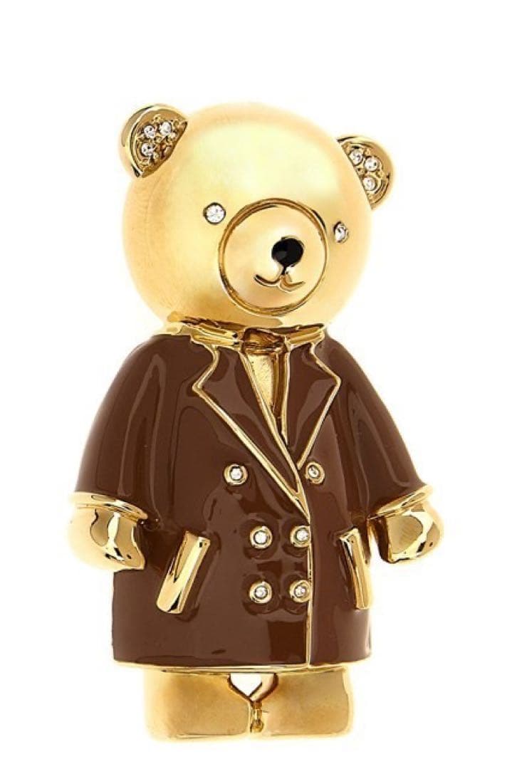 MaxMara テディ　メタル　ブローチ