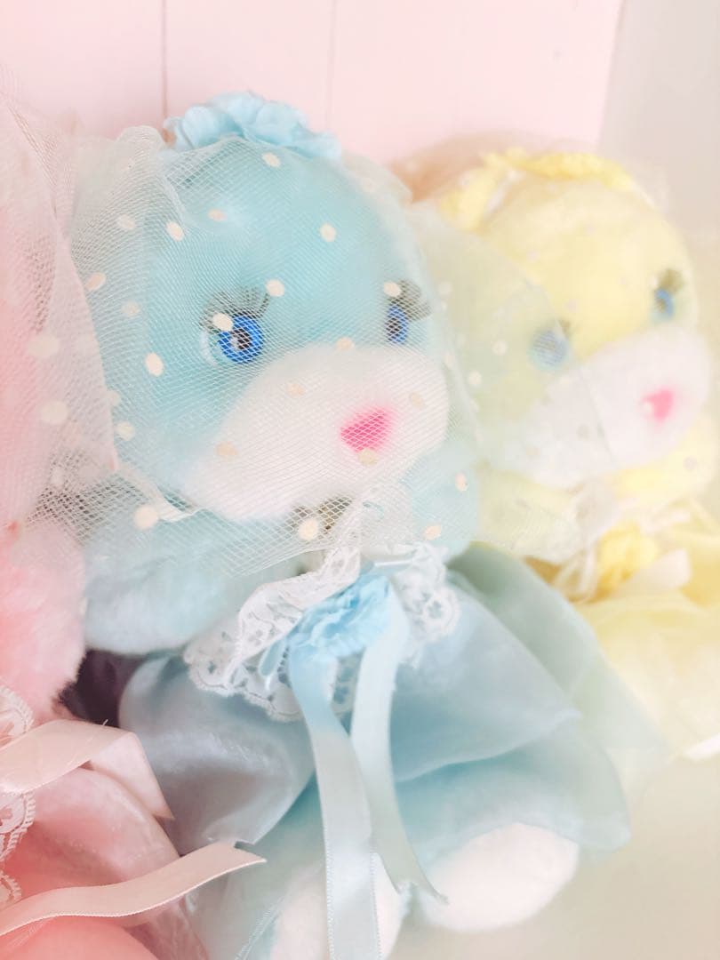 花嫁テディベア パステル 海外 ヴィンテージ ぬいぐるみ くま