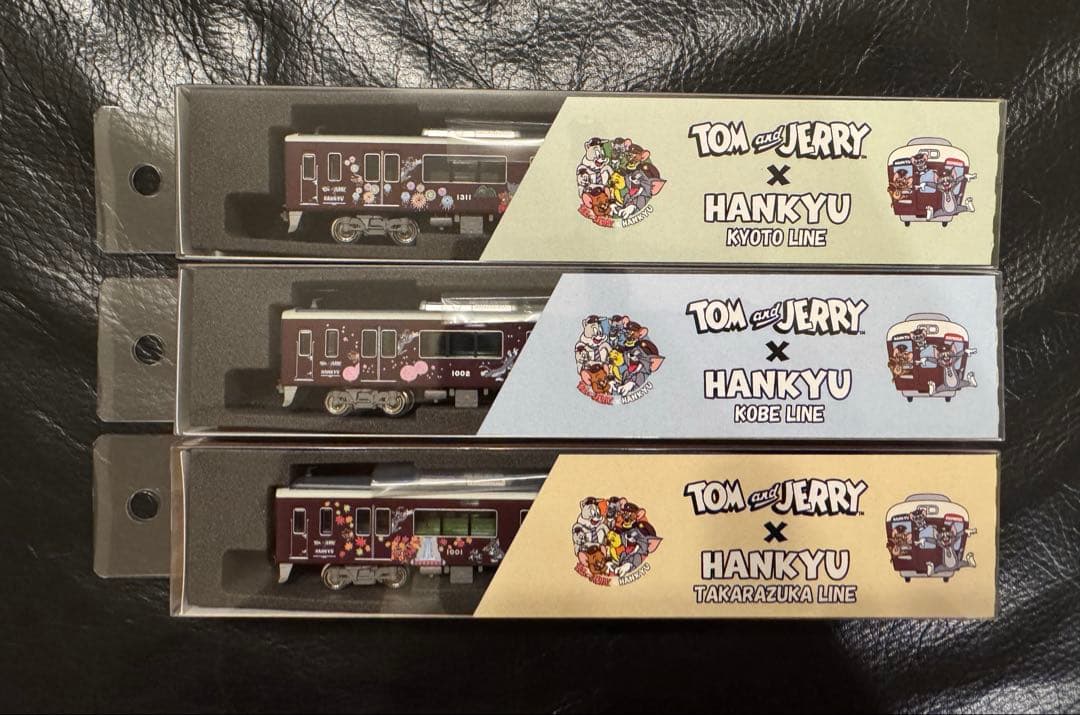 阪急電車　トムとジェリー号　ディスプレイモデル3線セット　神戸線　宝塚線　京都線