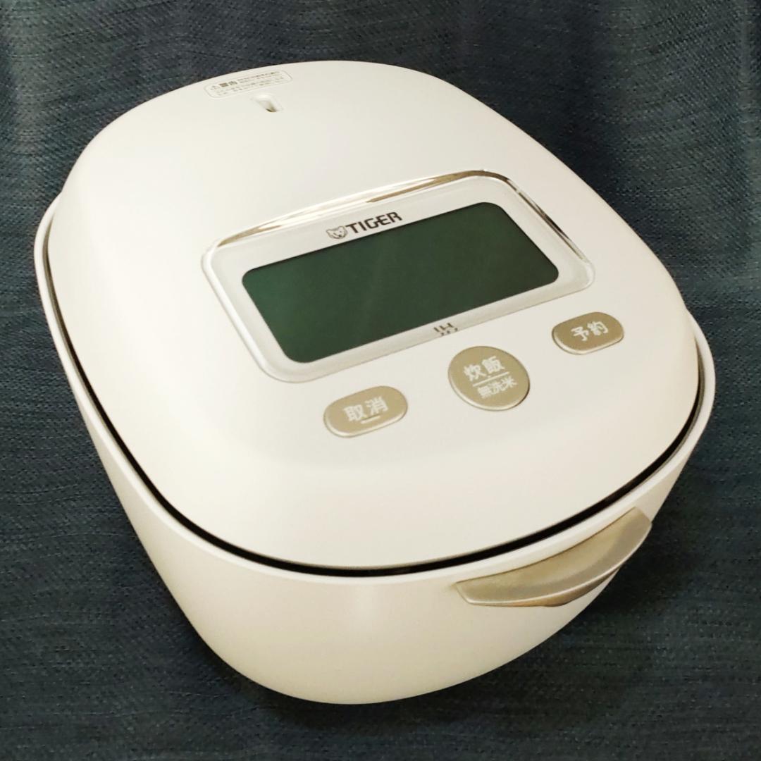 25年製タイガー土鍋圧力IHジャーご泡火炊き炊飯器5.5合JRX-S100-WS