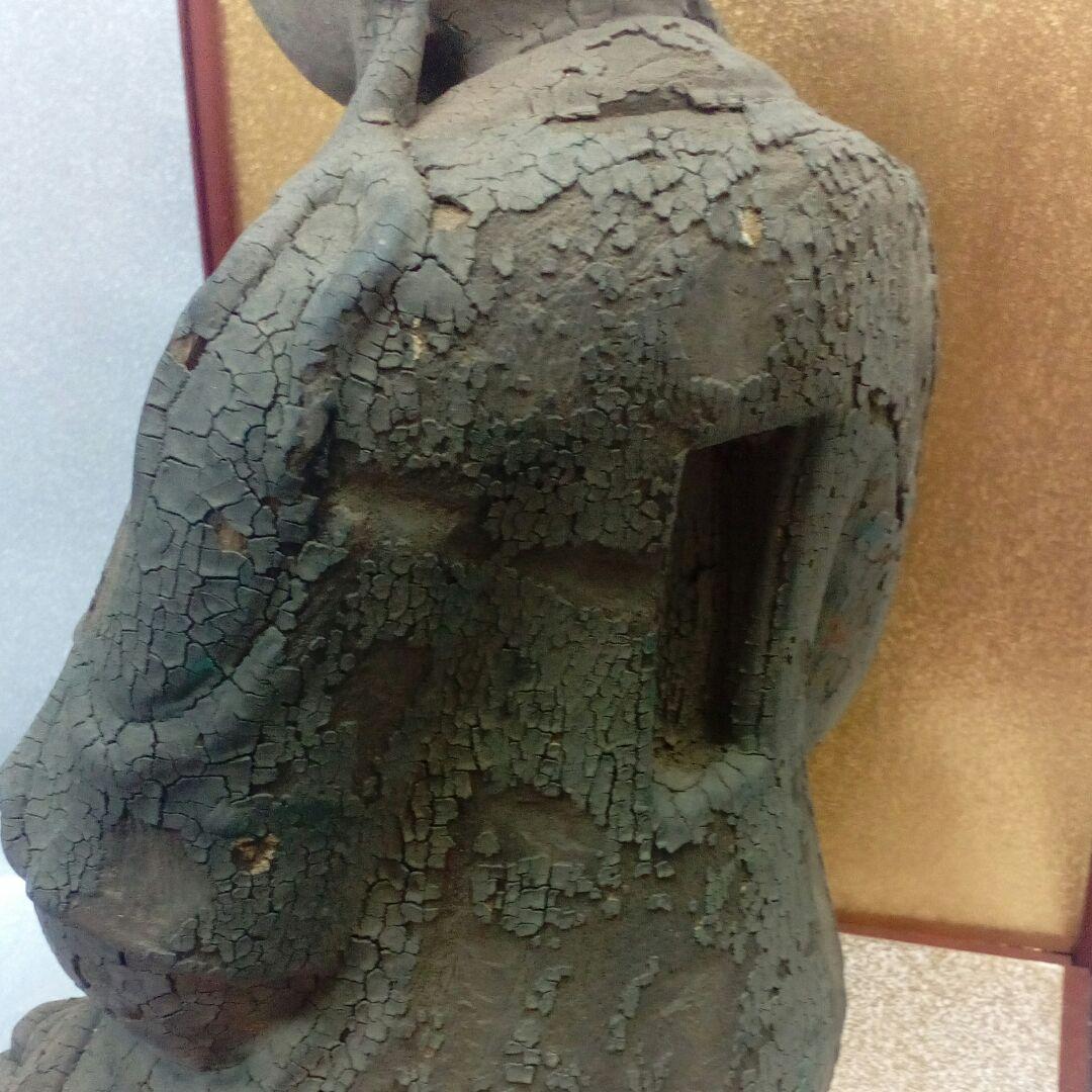 ７００〜４００年前頃稀少レア極彩色時代仏教美術菩薩如来坐像４０センチサイズ当時物