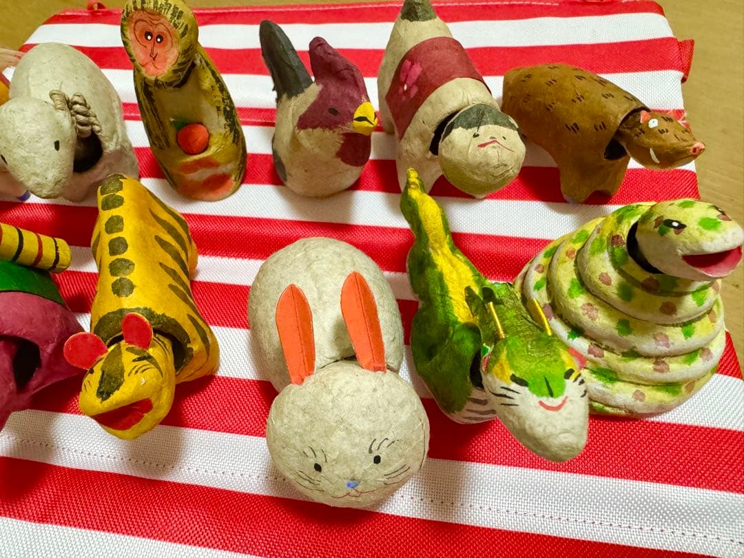 【美品】★仙台張子★新品未使用　十二支セット　たかはしはしめ工房　お正月飾りに