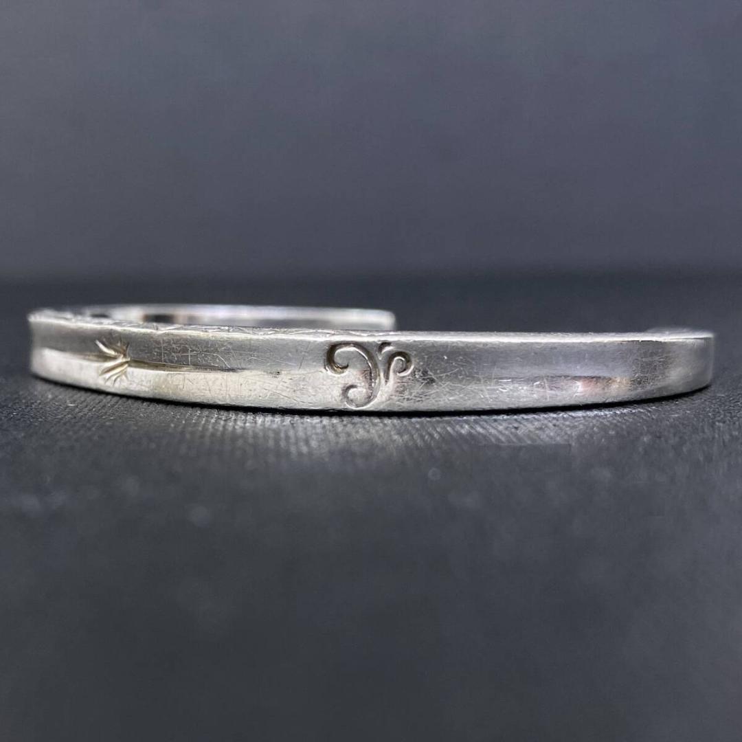 SAAD シルバー925 サンシンボル アラベスク スクエア バングル