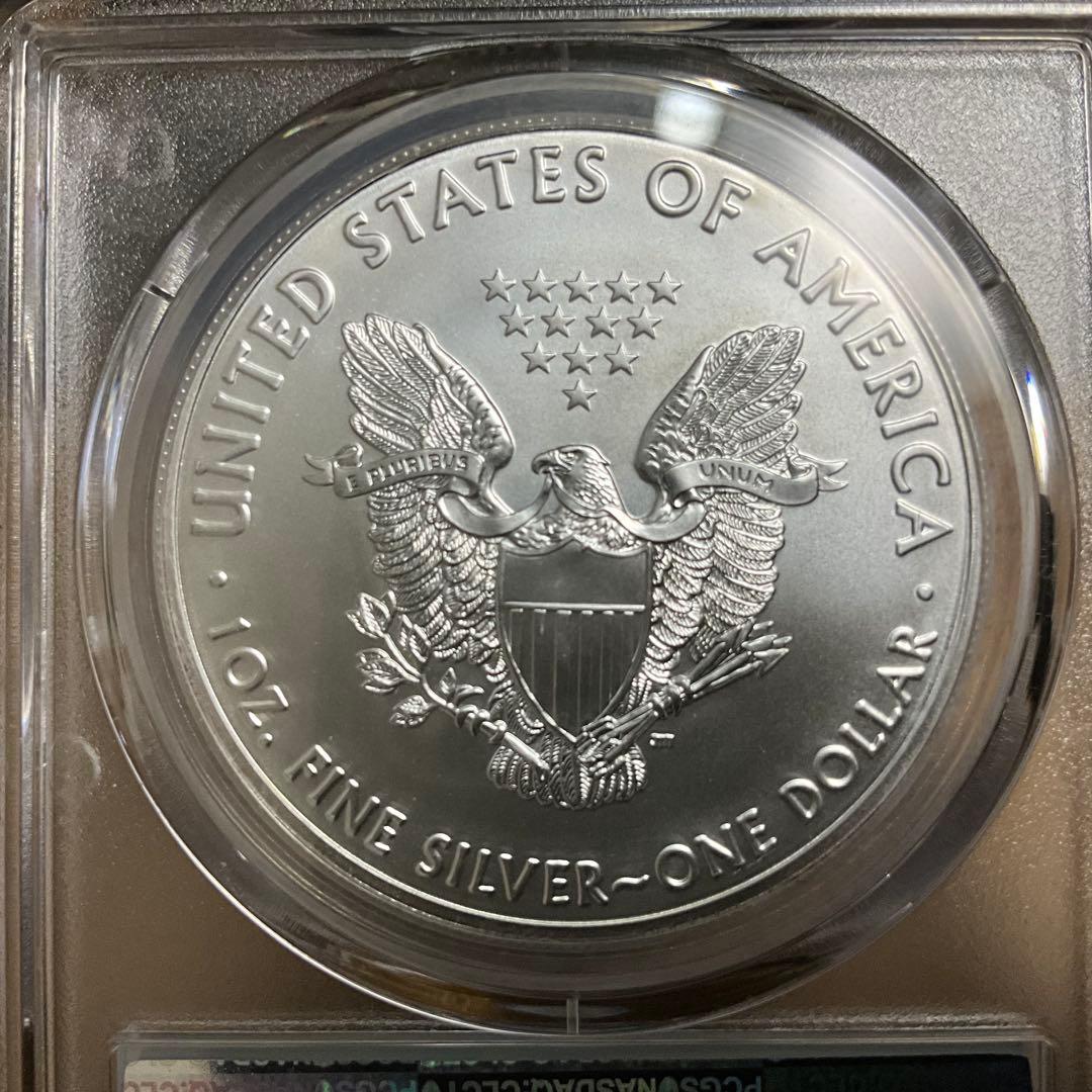 【新品】Silver Eagleイーグル銀貨2021 PCGS MS70 T1
