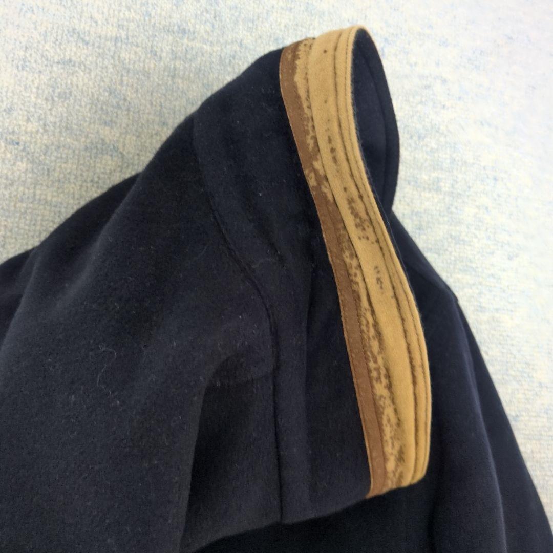 バーバリーズ ウール スタンドカラーブルゾン カシミヤ混 ノバチェック ネイビー