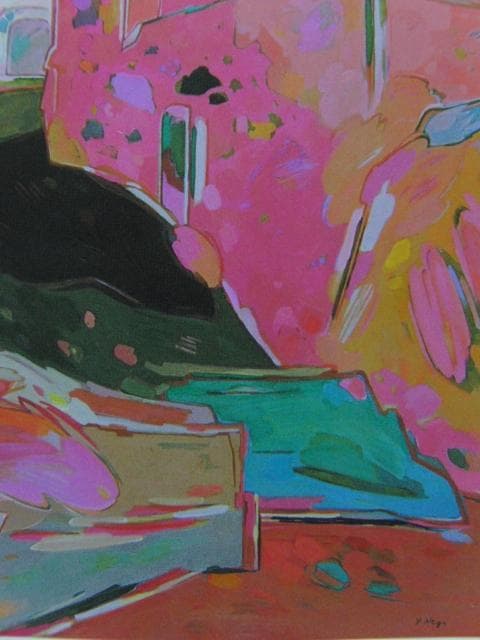 祢宜吉子、メキシコ風景、希少な画集より、新品高級額・額装付、状態良好