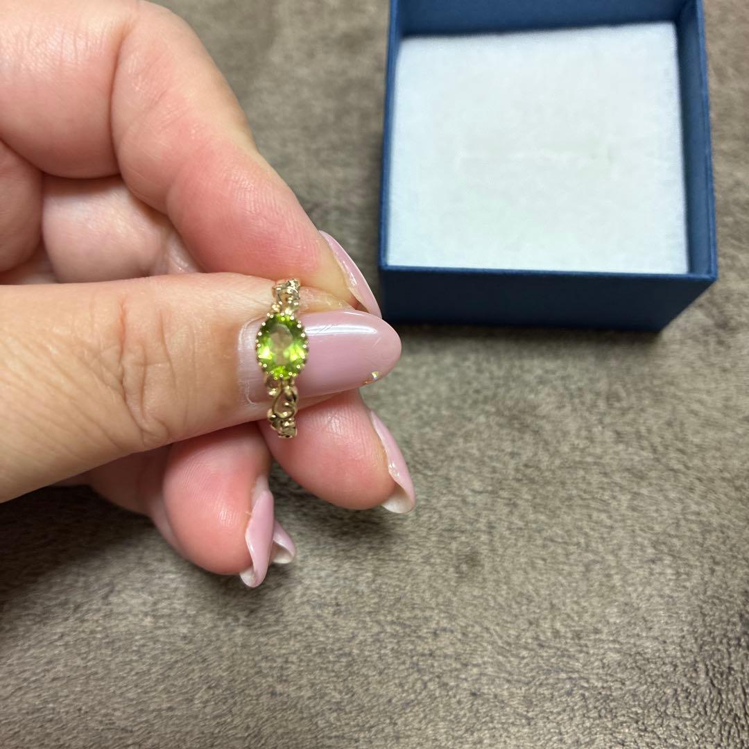 プ*リ様 14号 ペリドット10金