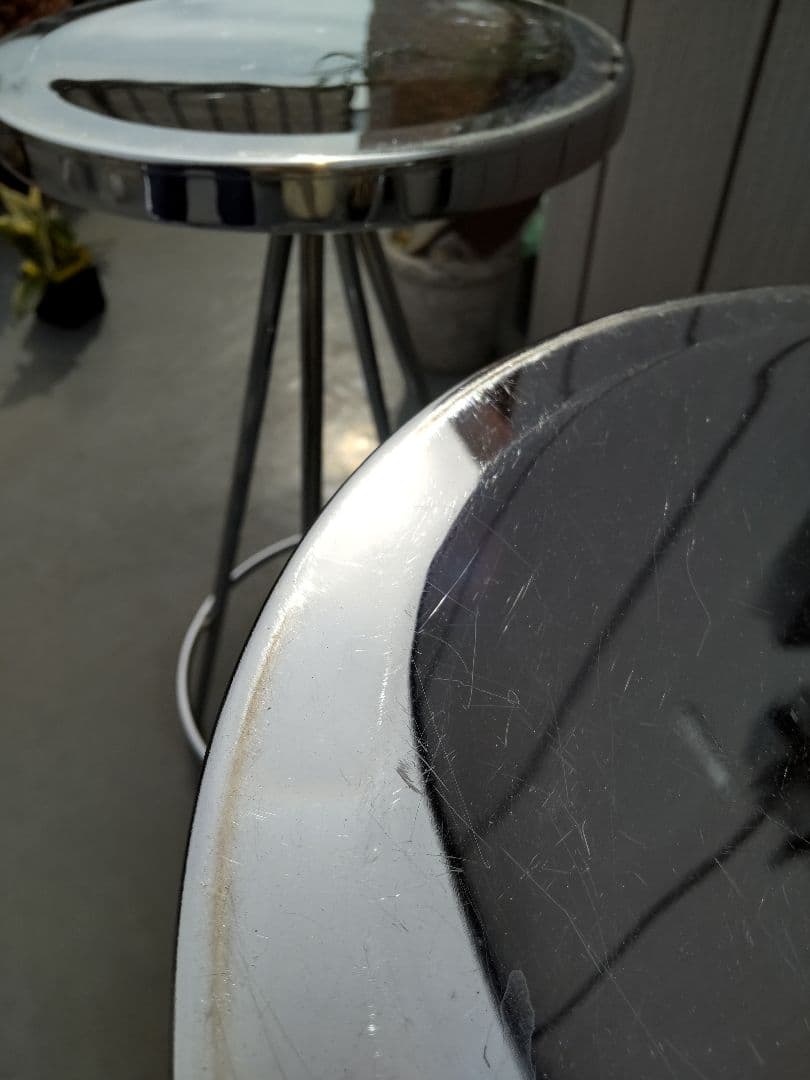 【引き取り】ステンレス スツール チェアー 2脚セット カウンター 植物台