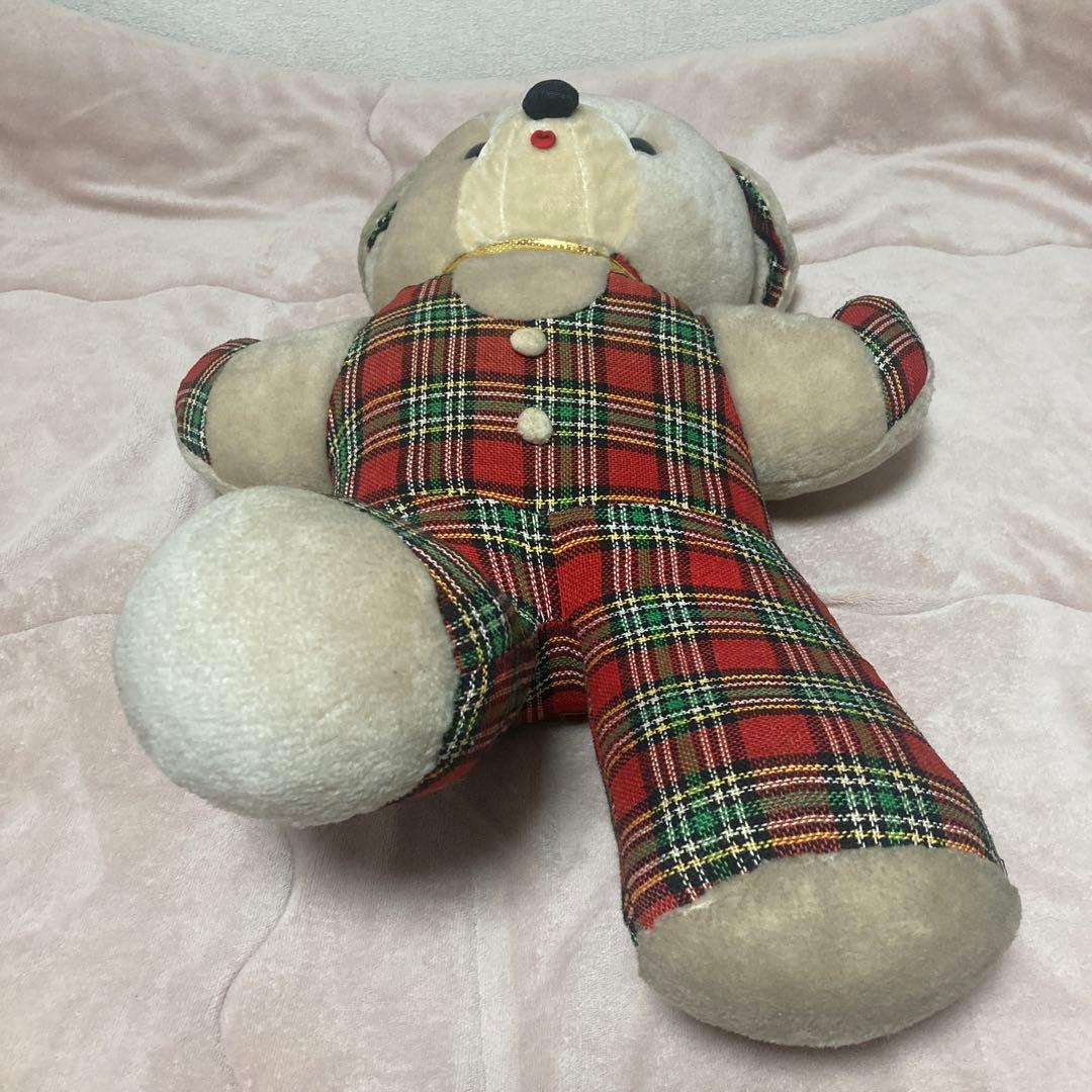 昭和レトロ　ヴィンテージ メーカー名不明　クマ　ぬいぐるみ　中古品