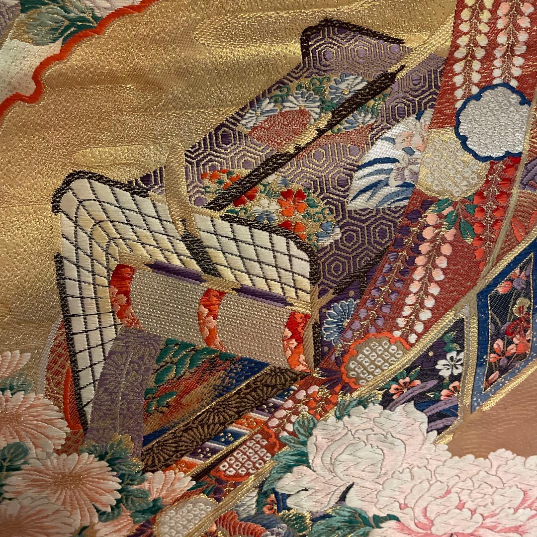 り*ん様 金色の花柄 帯　中古品