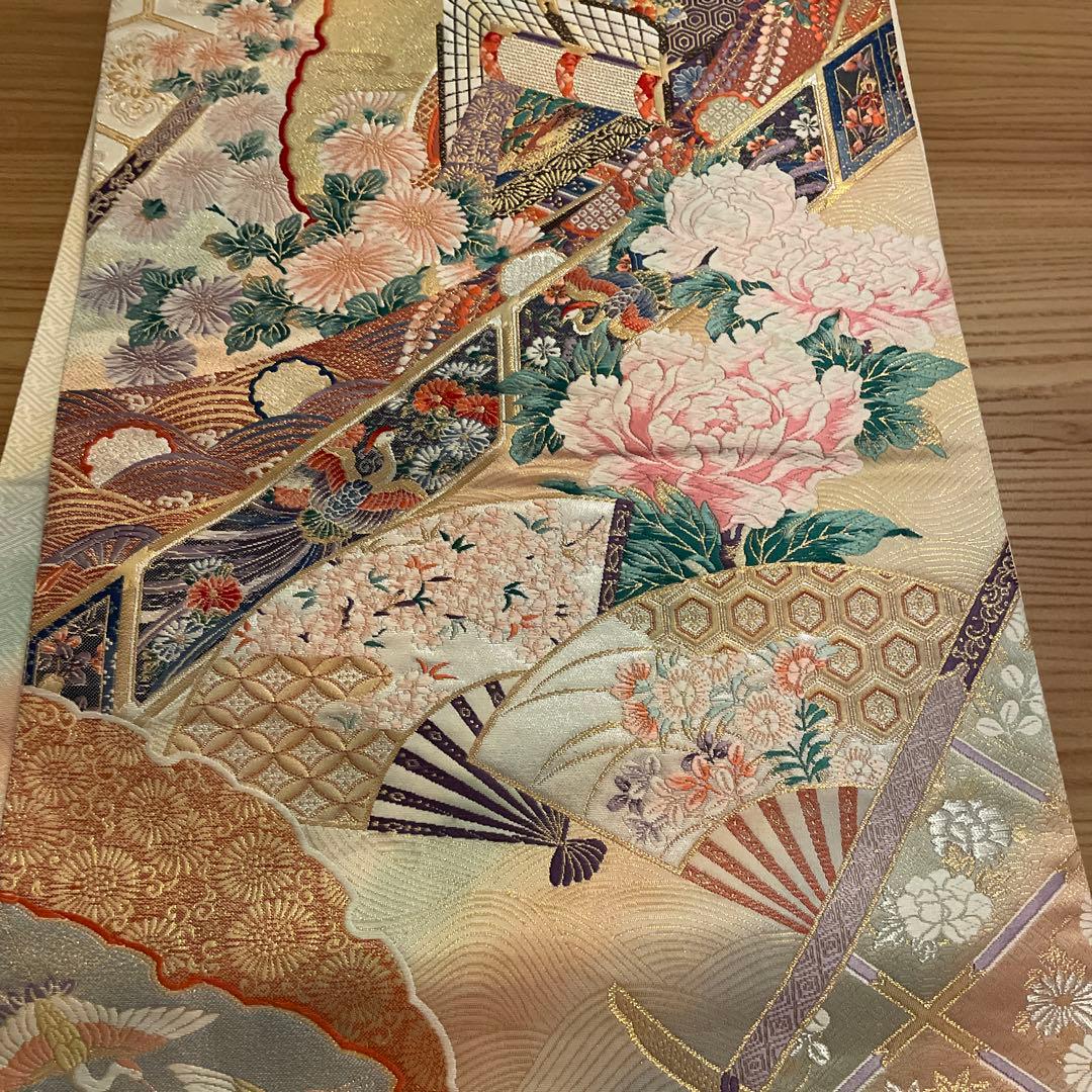 り*ん様 金色の花柄 帯　中古品