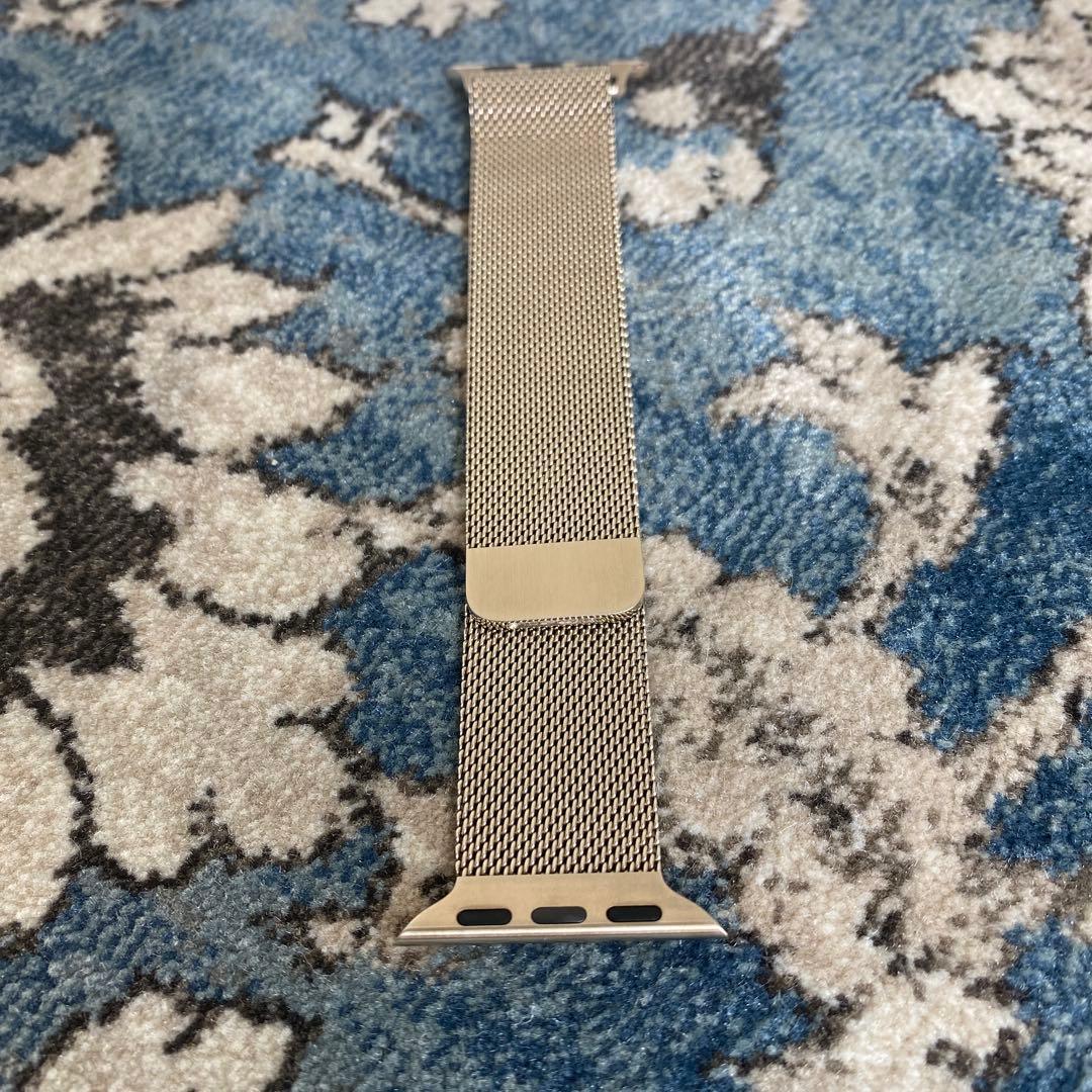 Apple Watchバンド　41㎜ケース用ゴールドミラネーゼループ