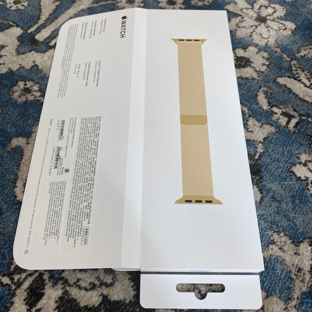 Apple Watchバンド　41㎜ケース用ゴールドミラネーゼループ