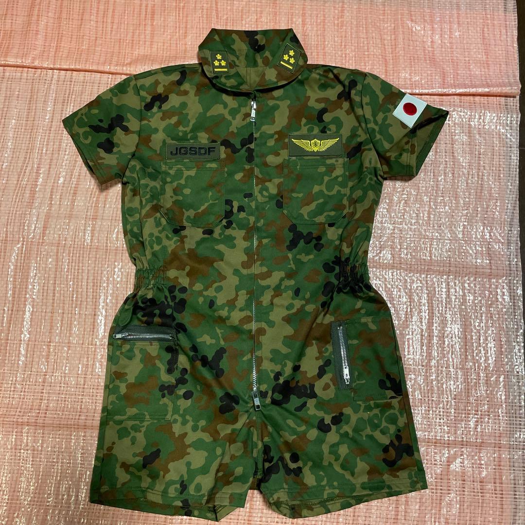 航空ショーキッズ迷彩柄深い緑♡新品未使用同様♡