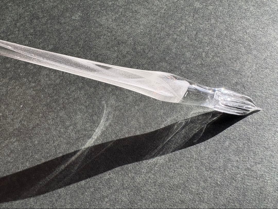 【新品未使用】ガラス工房aun ガラスペン　ダイヤモンドダスト