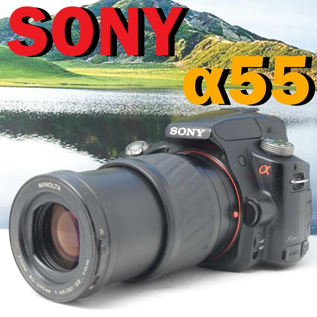 SONY α55 レンズキット　ソニー　SLT-A55V デジタル一眼レフカメラ