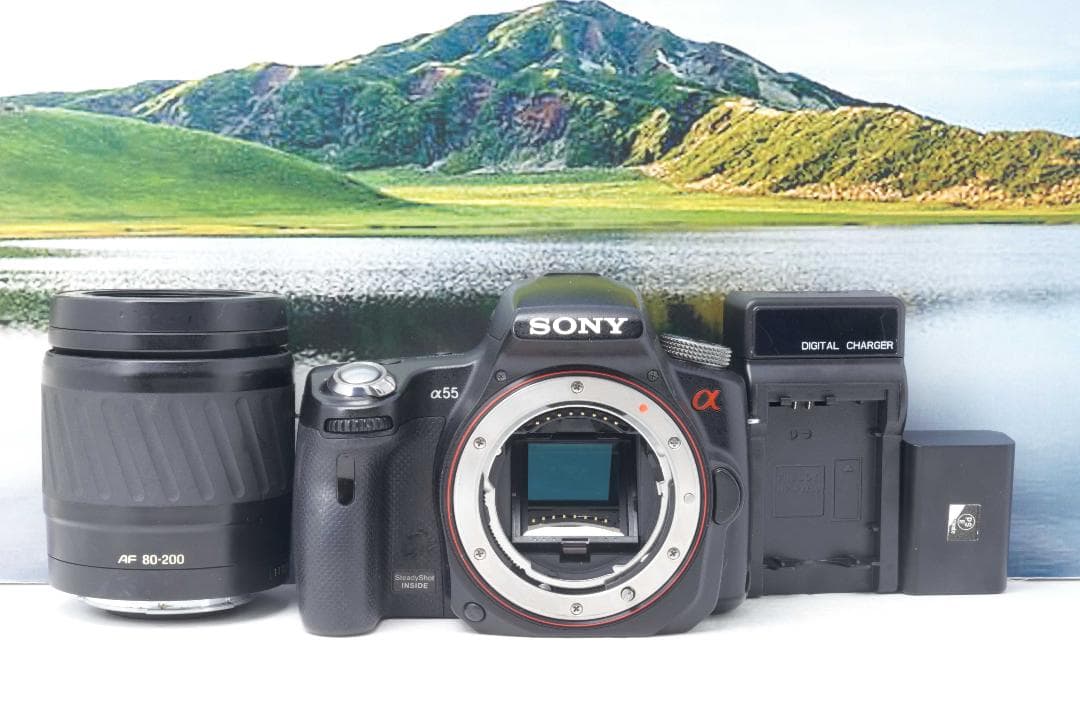 SONY α55 レンズキット　ソニー　SLT-A55V デジタル一眼レフカメラ