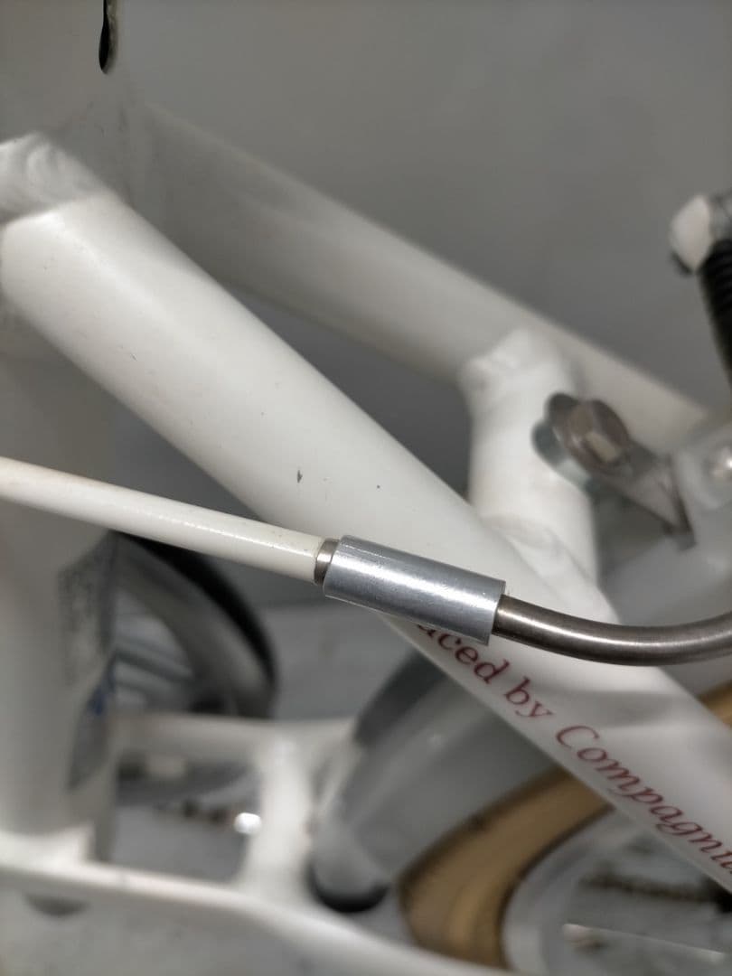 【カズ】FIAT ホワイト 折りたたみ自転車　20インチ