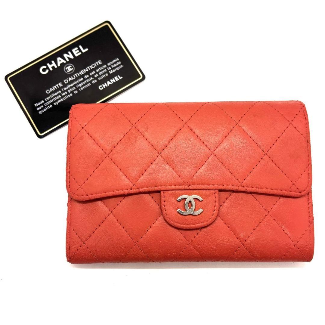 R*⭐様 CHANEL　二つ折り財布 クラシックマトラッセ ココマーク キルティ