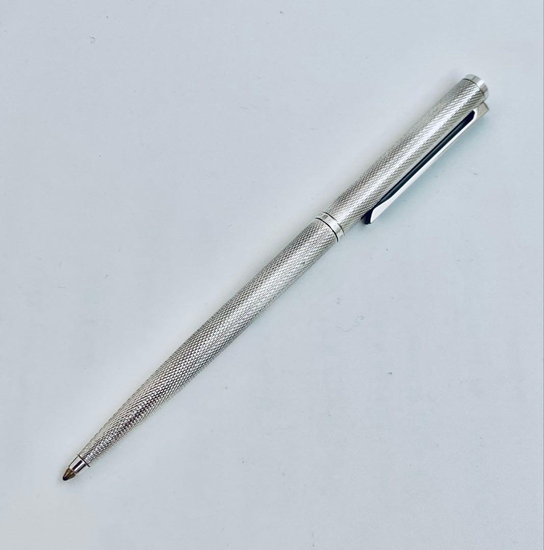 定価26,000円◆ダンヒル銀張りボールペンdunhillモンブラン製1980s