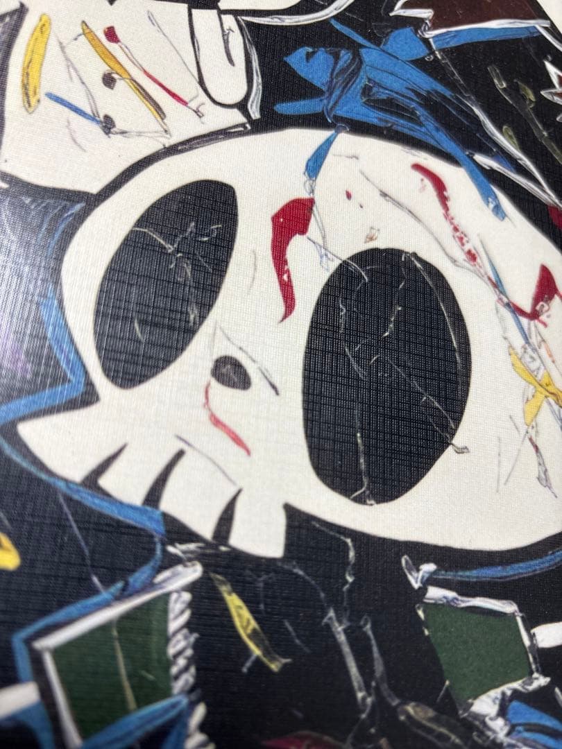 ③ラブブ　アート　ポップアート キャラクター印刷キャンバス　絵画　ブラック