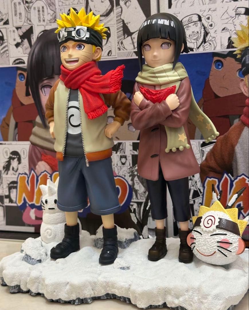 ナルト 日向ヒナタ うずまきナルト2点 ガレージキット ガレキ スタチュー