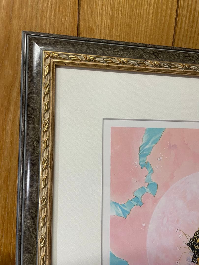 希少　いのまたむつみ　ミクスドメディア　アステリスク　版画　直筆サイン