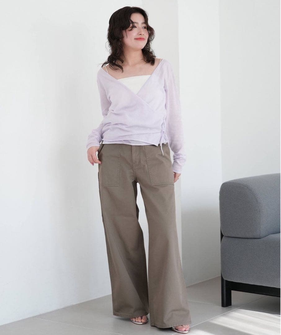 スローブイエナ　SAWAHOCOペインターパンツ　カーキ