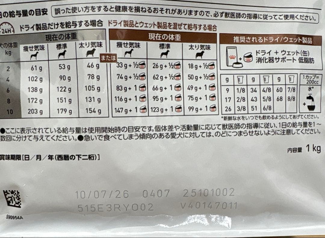 ロイヤルカナン 消化器サポート【低脂肪】 1kg 3袋まとめ売り