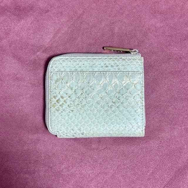ATAO アタオ ミリモ パイソン HAKU アイボリー ミニ財布