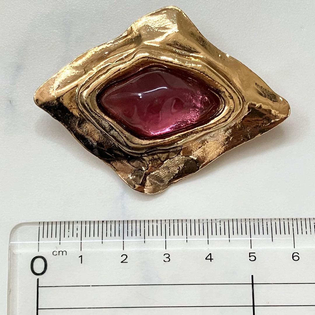 Yves Saint Laurent✨イブサンローラン　ブローチ　カラーストーン