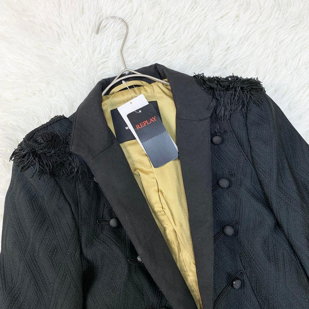 【未使用タグ付き】WE ARE REPLAY ナポレオンジャケット 黒 XS