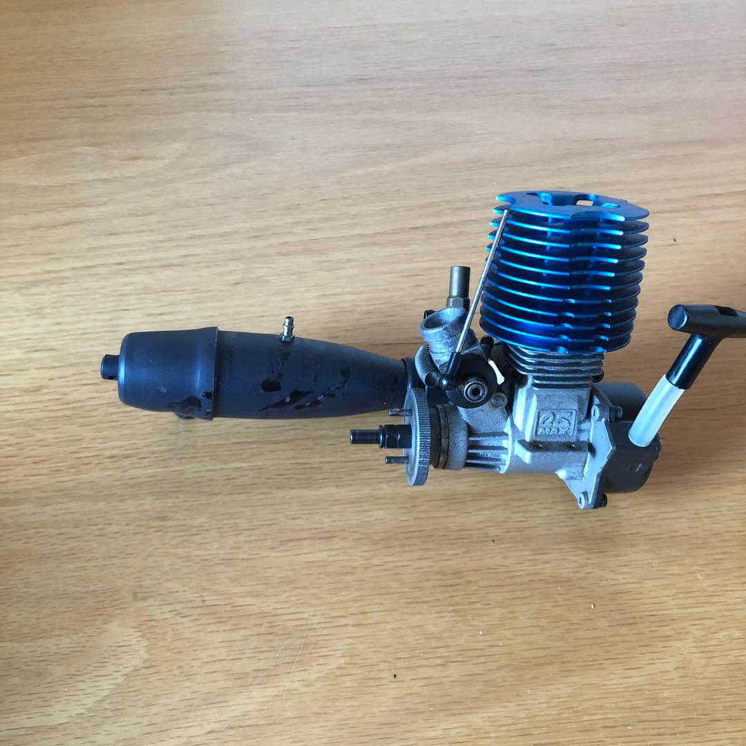 菜*花様 OS MAX 18CV-Rエンジン 青 ジャンク