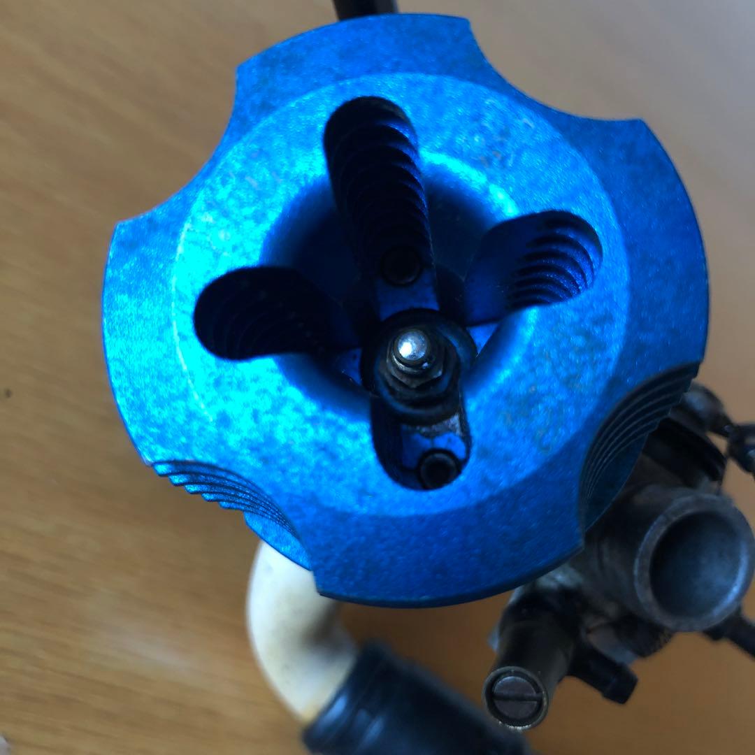 菜*花様 OS MAX 18CV-Rエンジン 青 ジャンク