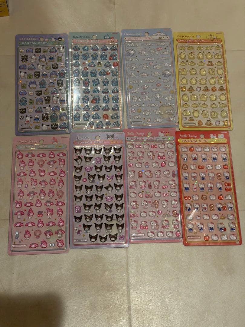ボンボンドロップシールmini サンリオ たまごっち11枚セット