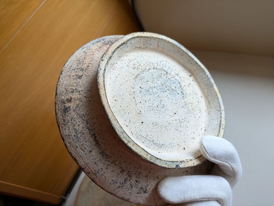 石原稔久　脚付皿　2枚