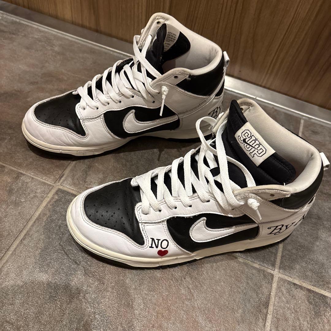 Nike Dunk High 白黒 27.5 箱あり