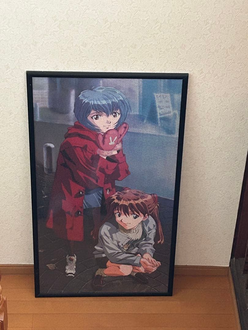 エヴァンゲリオン1996年製　パネル大　サイズ約110×60 レイ&アスカ