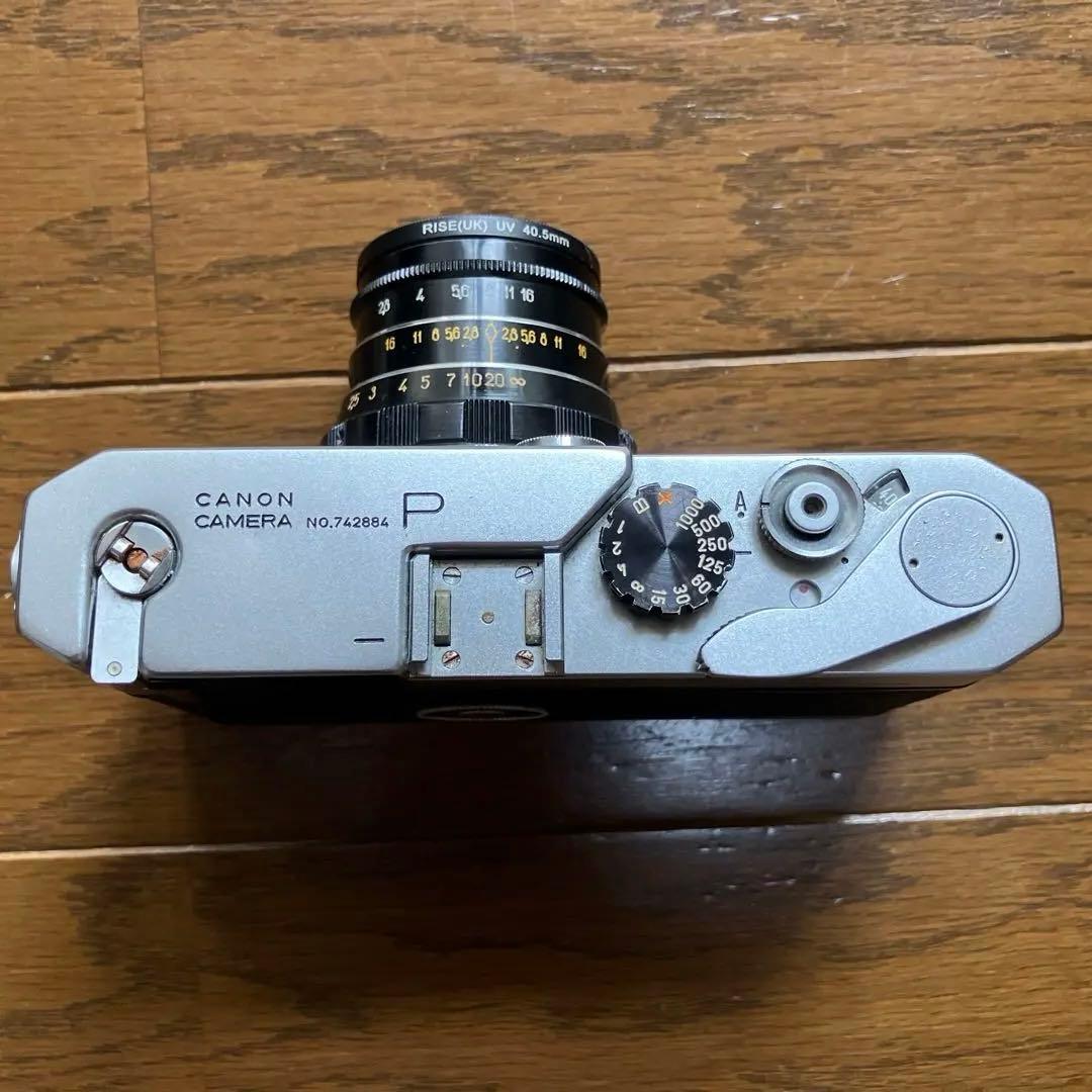 Canon P レンジファインダーカメラ 53mm/2.8レンズ付き
