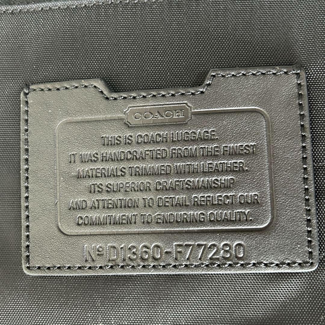 ⭐︎人気⭐︎COACH PVC シグネチャー スーツケース 2泊３日 ネイビー