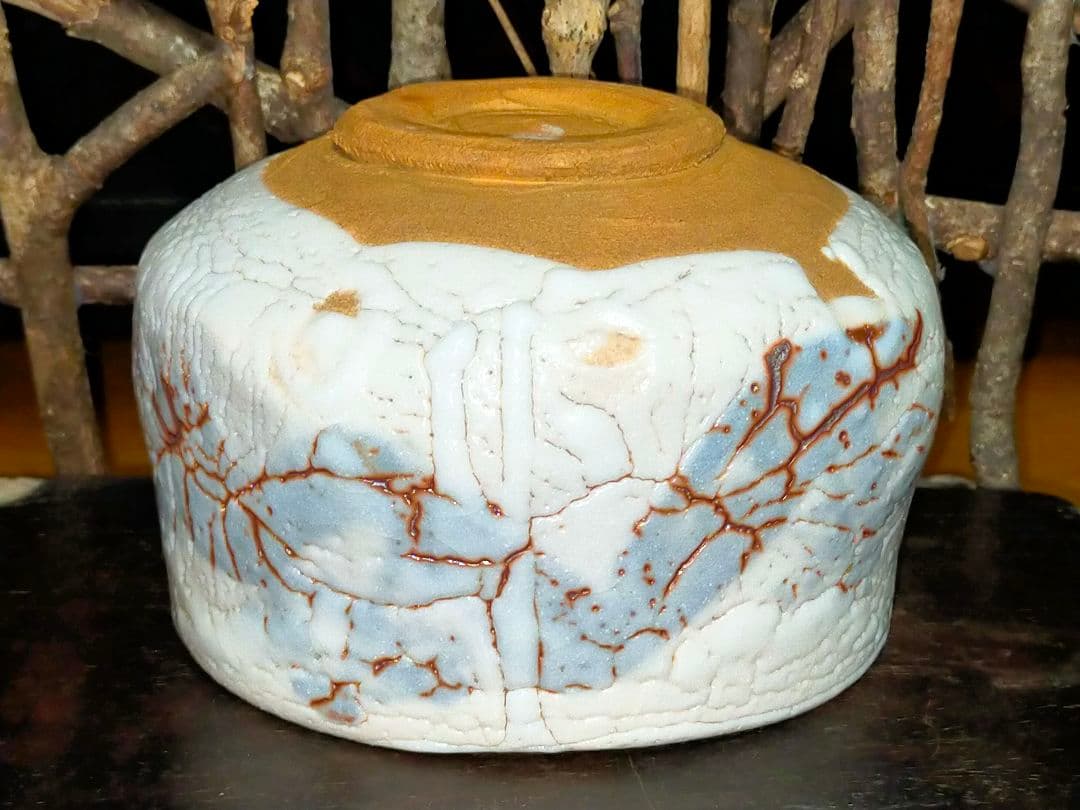 ♥美濃焼♥　志野　茶碗　③　在銘　茶道具　骨董　古玩