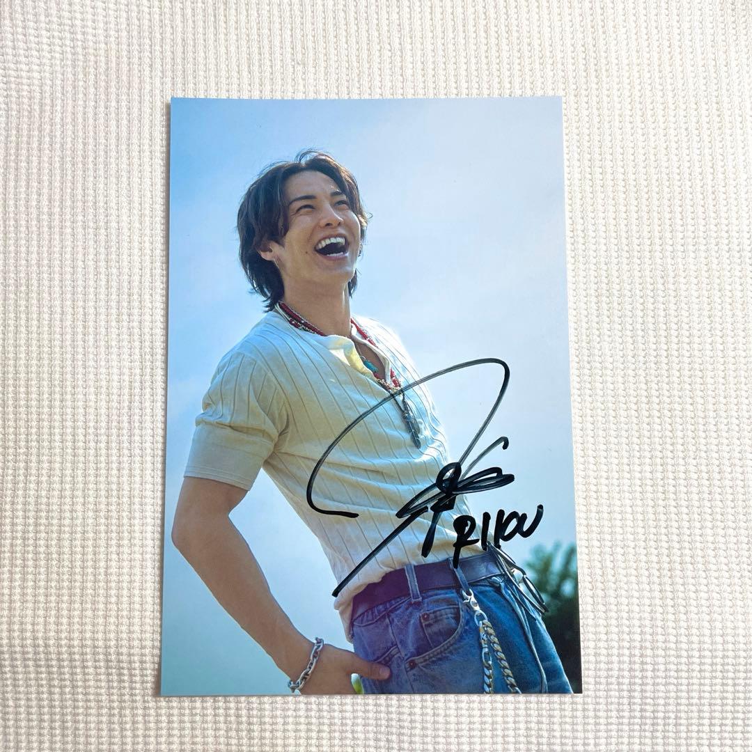 THE RAMPAGE ランペ RIKU 直筆サイン ポストカード