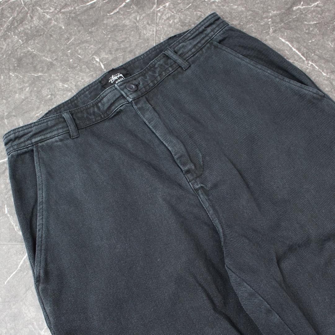 STUSSY UNIFORM PANT ルーズシルエットパンツ ブラック 30