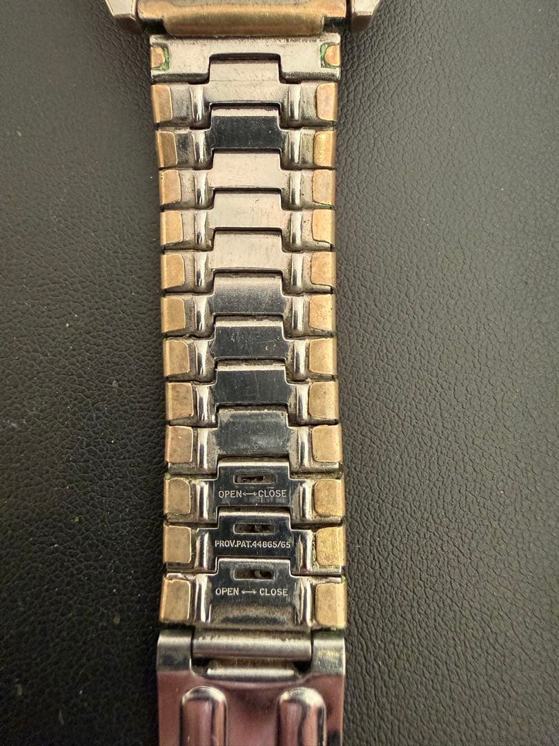 SEIKO グランドクォーツ CAP GOLD 赤SUN 可動品 電池交換済