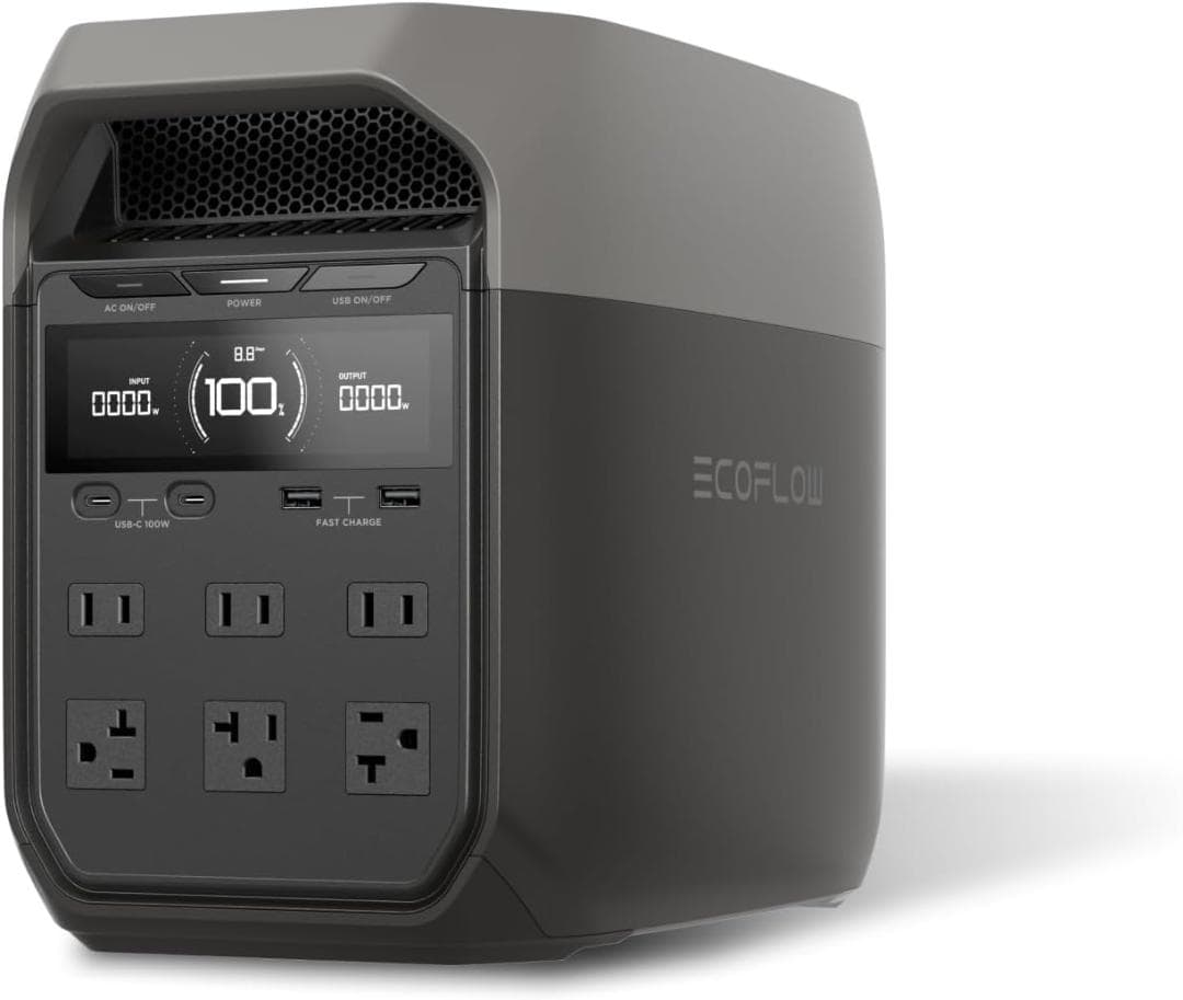 ポータブル電源【EcoFlow DELTA 3】1024wh