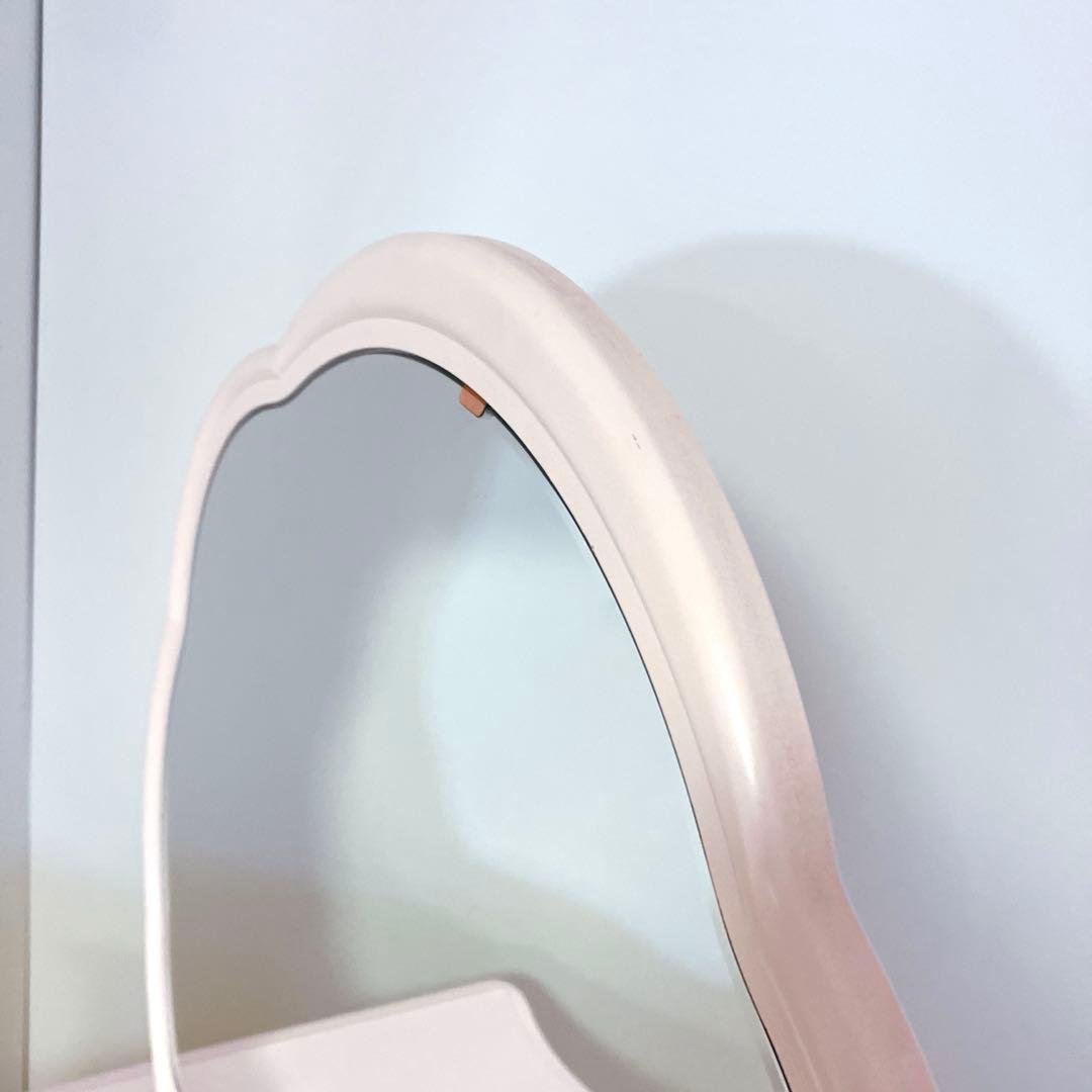 アンティーク調　ロココ調　ドレッサー　コンソール　ピンク　電源付き